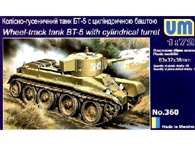 BT-5 Wheel/Track Russian Tank w/ cylindric Turret - zdjęcie 1