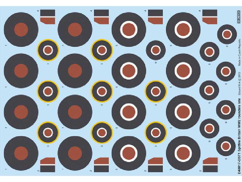 Spitfire British ww2 Roundels Late 1/48 - zdjęcie 1 Spitfire British ww2 Roundels Late 1/48 - zdjęcie 1