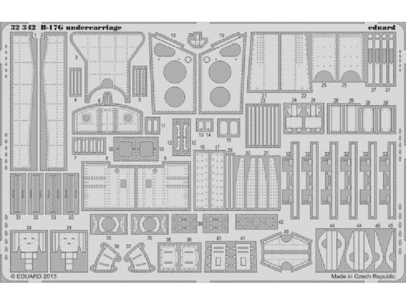 B-17G undercarriage 1/32 - Hk Models - zdjęcie 1