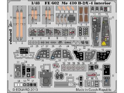 Me 410B-2/ U-4 interior S. A. 1/48 - Meng - zdjęcie 1