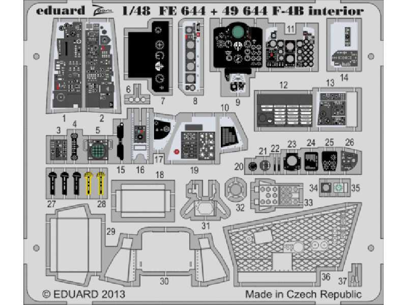 F-4B interior S. A. 1/48 - Academy Minicraft - zdjęcie 1 F-4B interior S. A. 1/48 - Academy Minicraft - zdjęcie 1