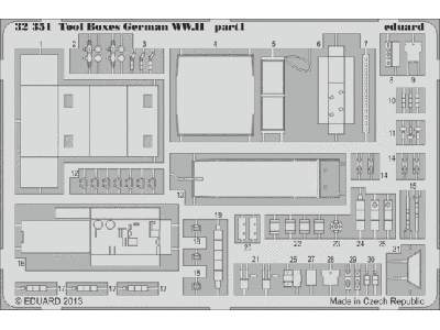 Bf 109 tools and boxes 1/32 - zdjęcie 1