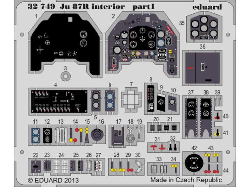 Ju 87R interior S. A. 1/32 - Trumpeter - zdjęcie 1