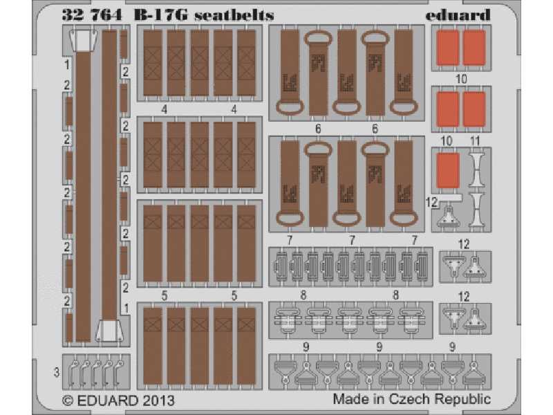 B-17G seatbelts 1/32 - Hk Models - zdjęcie 1 B-17G seatbelts 1/32 - Hk Models - zdjęcie 1
