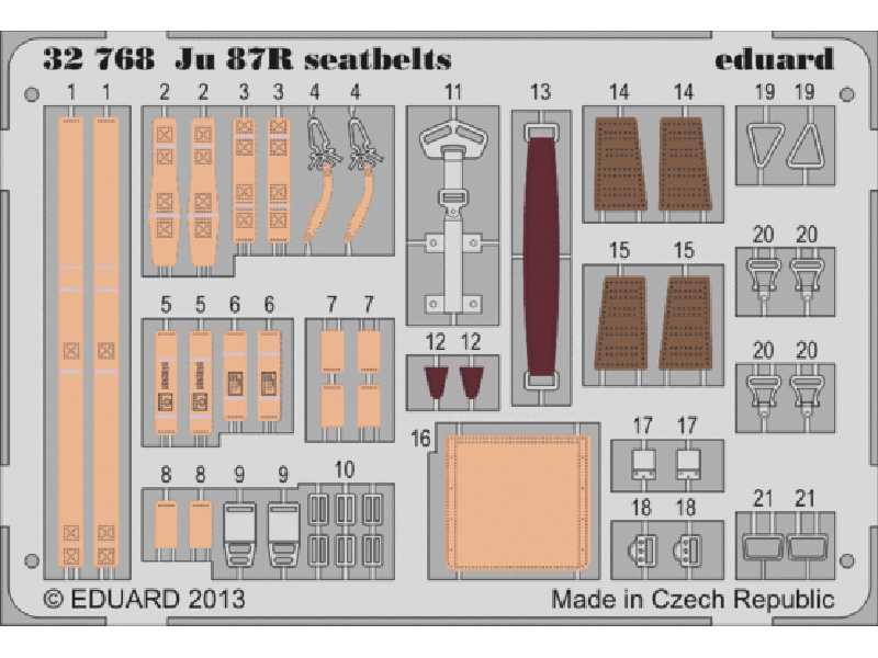 Ju 87R seatbelts 1/32 - Trumpeter - zdjęcie 1 Ju 87R seatbelts 1/32 - Trumpeter - zdjęcie 1