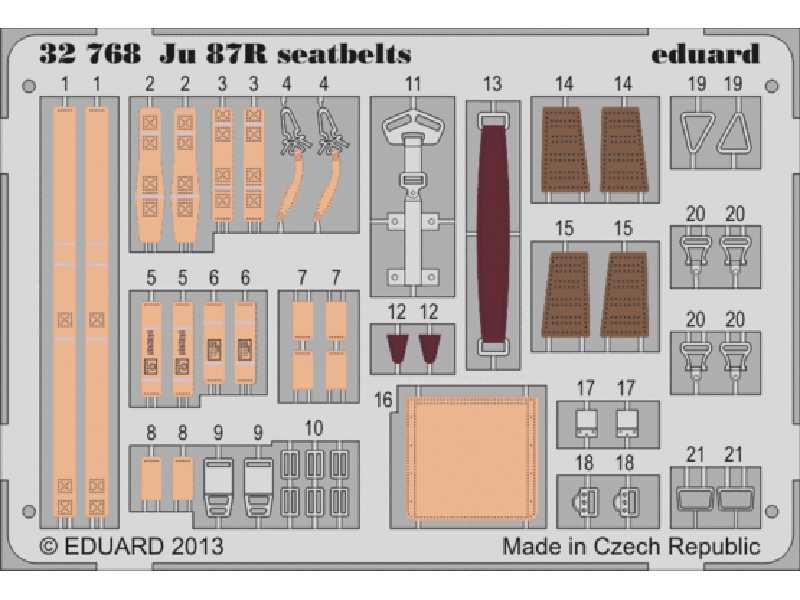 Ju 87R seatbelts 1/32 - Trumpeter - zdjęcie 1