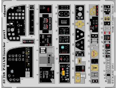 P-61A/ B interior S. A. 1/32 - Hobby Boss - zdjęcie 1