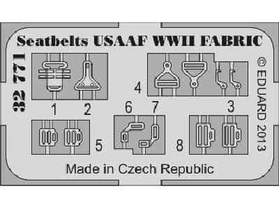 Seatbelts USAAF WWII FABRIC 1/32 - zdjęcie 1