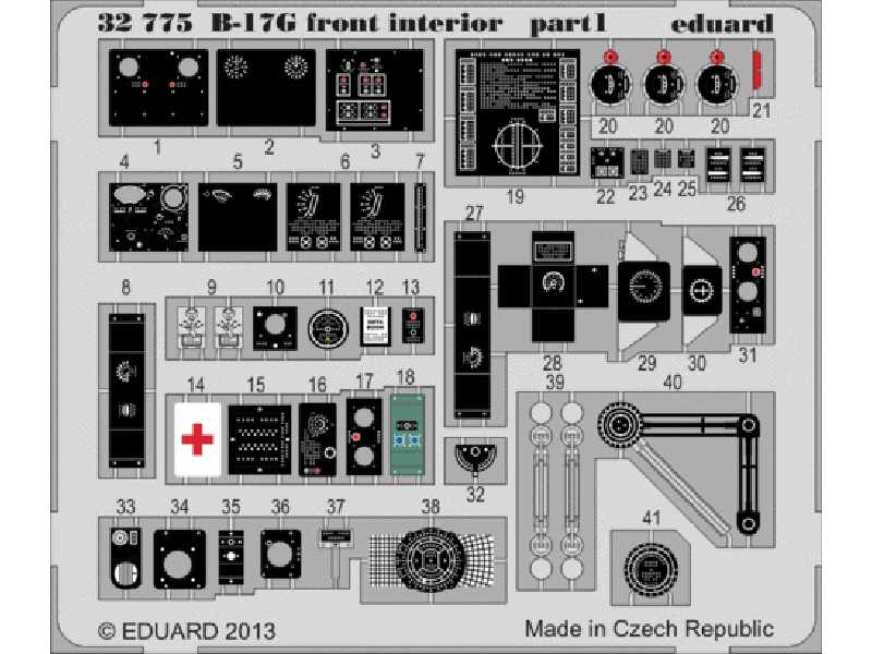 B-17G front interior S. A. 1/32 - Hk Models - zdjęcie 1