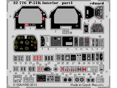 P-51K interior S. A. 1/32 - Tamiya - zdjęcie 1