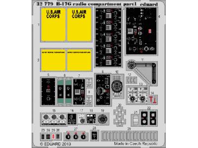 B-17G radio compartment S. A. 1/32 - Hk Models - zdjęcie 1