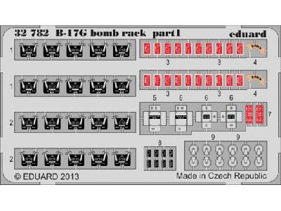 B-17G bomb rack 1/32 - Hk Models - zdjęcie 1