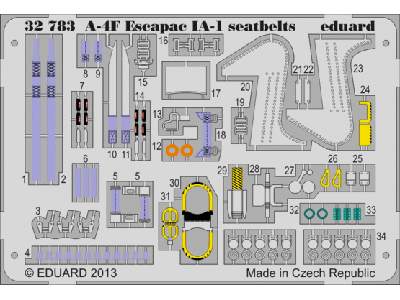 A-4F Escapac IA-1 seatbelts 1/32 - Trumpeter - zdjęcie 1
