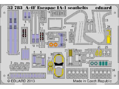 A-4F Escapac IA-1 seatbelts 1/32 - Trumpeter - zdjęcie 1