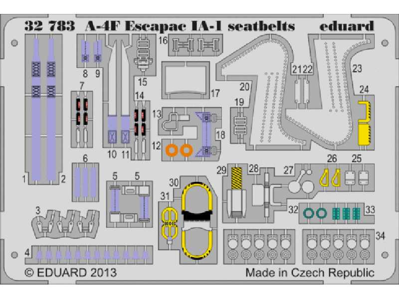 A-4F Escapac IA-1 seatbelts 1/32 - Trumpeter - zdjęcie 1 A-4F Escapac IA-1 seatbelts 1/32 - Trumpeter - zdjęcie 1