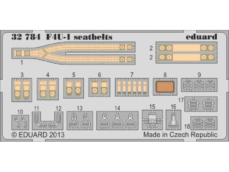 F4U seatbelts 1/32 - Tamiya - zdjęcie 1 F4U seatbelts 1/32 - Tamiya - zdjęcie 1