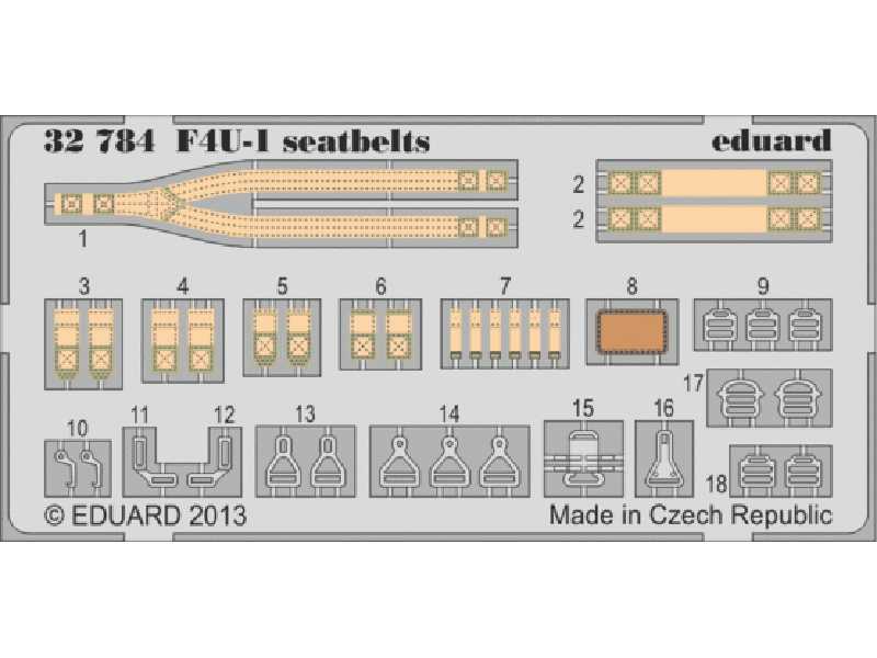 F4U seatbelts 1/32 - Tamiya - zdjęcie 1