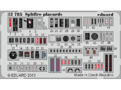 Spitfire placards 1/32 - zdjęcie 1