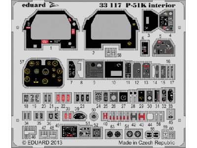 P-51K interior S. A. 1/32 - Tamiya - zdjęcie 1