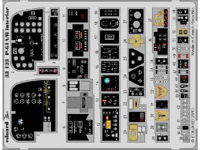 P-61A/ B interior S. A. 1/32 - Hobby Boss - zdjęcie 1