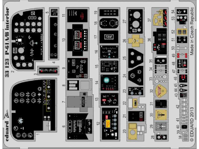 P-61A/ B interior S. A. 1/32 - Hobby Boss - zdjęcie 1 P-61A/ B interior S. A. 1/32 - Hobby Boss - zdjęcie 1