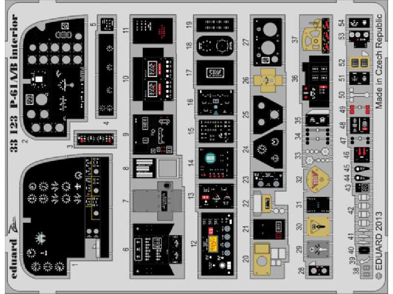 P-61A/ B interior S. A. 1/32 - Hobby Boss - zdjęcie 1