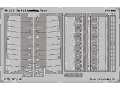 Ta 152 landing flaps 1/48 - Hobby Boss - zdjęcie 1