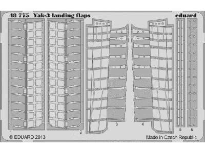 Yak-3 landing flaps 1/48 - Zvezda - zdjęcie 1