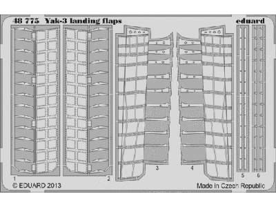 Yak-3 landing flaps 1/48 - Zvezda - zdjęcie 1