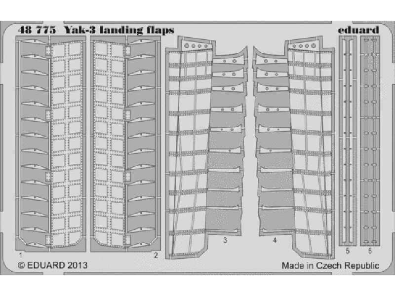 Yak-3 landing flaps 1/48 - Zvezda - zdjęcie 1 Yak-3 landing flaps 1/48 - Zvezda - zdjęcie 1