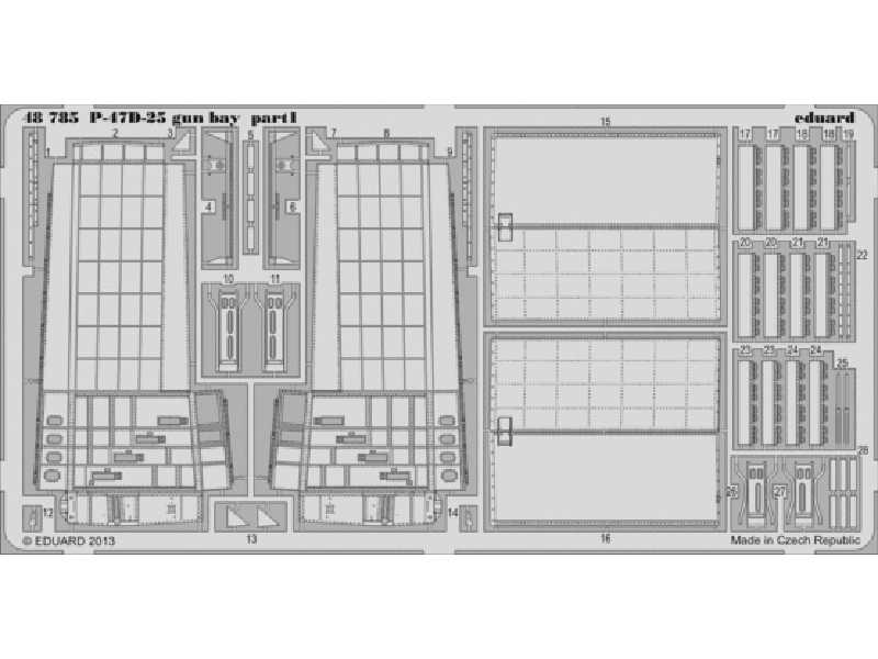 P-47D-25 gun bay 1/48 - Eduard - zdjęcie 1 P-47D-25 gun bay 1/48 - Eduard - zdjęcie 1