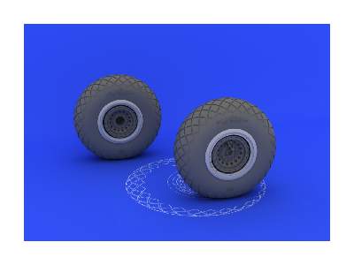 B-17 wheels 1/32 - Hk Models - zdjęcie 2