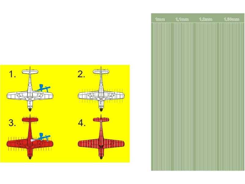 Pasy dolne do Focke Wulf Fw190D JV44 - zdjęcie 1