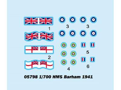 HMS Barham 1941 pancernik brytyjski - zdjęcie 3