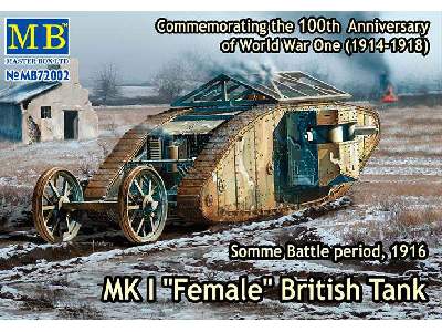 MK I Female czołg brytyjski - Bitwa pod Sommą 1916 - zdjęcie 1