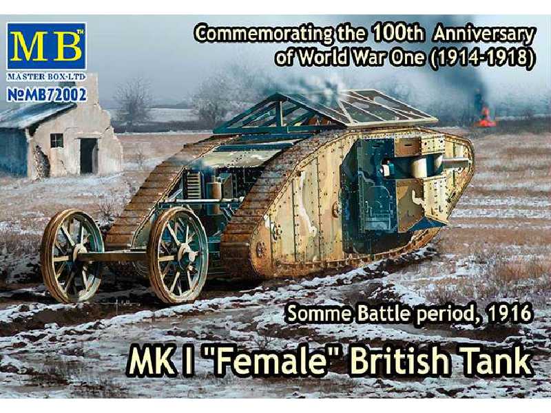 MK I Female czołg brytyjski - Bitwa pod Sommą 1916 - zdjęcie 1