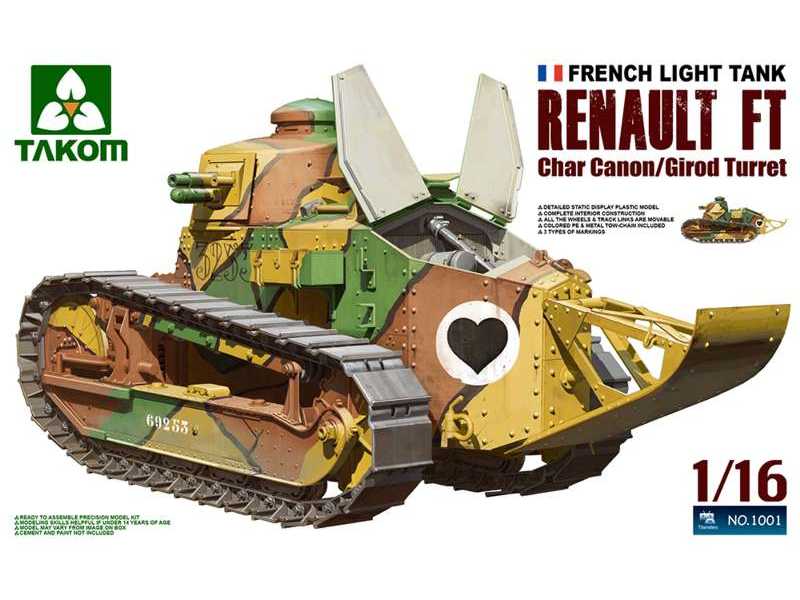 Renault FT-17 Char Cannon / Girod Turret - czołg francuski - zdjęcie 1