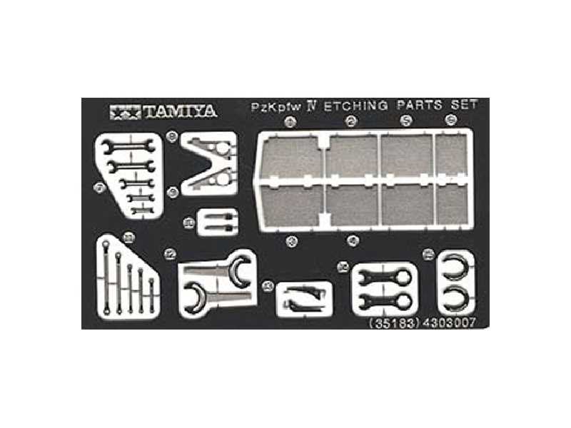 Pz.Kpfw. IV Photo-Etched Parts - zdjęcie 1 Pz.Kpfw. IV Photo-Etched Parts - zdjęcie 1