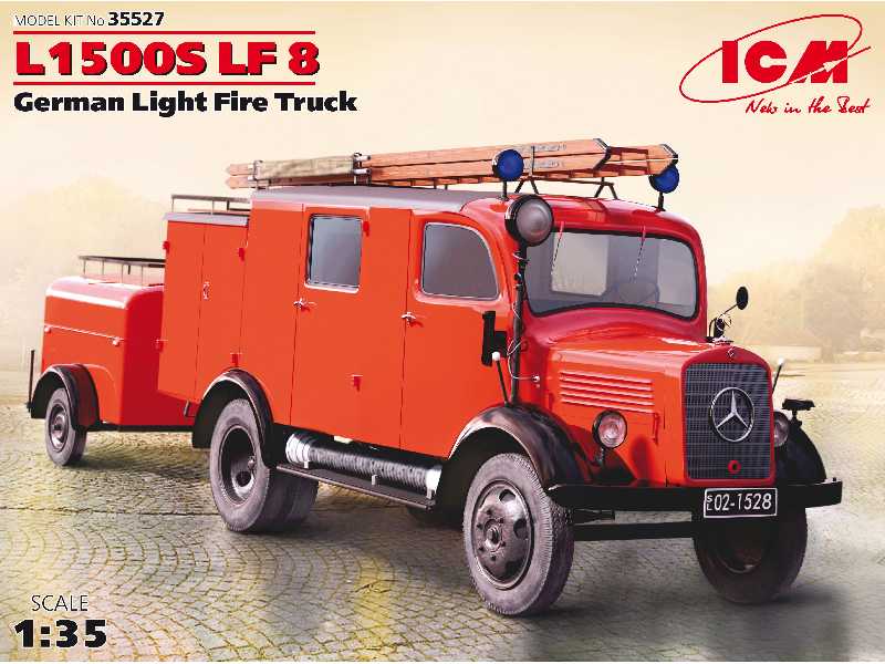 Mercedes L1500S LF 8 - niemiecki wóz strażacki - zdjęcie 1