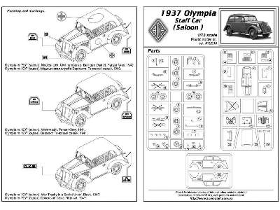 Model 1937 Olympia Staff Car (Two Door Saloon) - zdjęcie 2