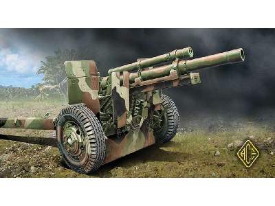 Amerykańska haubica 105mm M2A1 z przodkiem M2A2 - II W.Ś. - zdjęcie 1