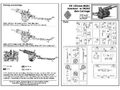 Amerykańska haubica 105mm M2A1 z przodkiem M2A2 - II W.Ś. - zdjęcie 2