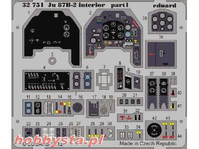 Ju 87B-2 interior S. A. 1/32 - Trumpeter - zdjęcie 1