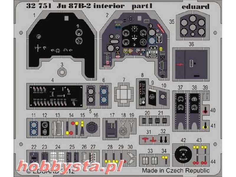 Ju 87B-2 interior S. A. 1/32 - Trumpeter - zdjęcie 1