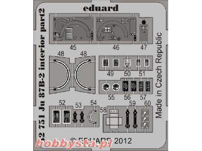 Ju 87B-2 interior S. A. 1/32 - Trumpeter - zdjęcie 3