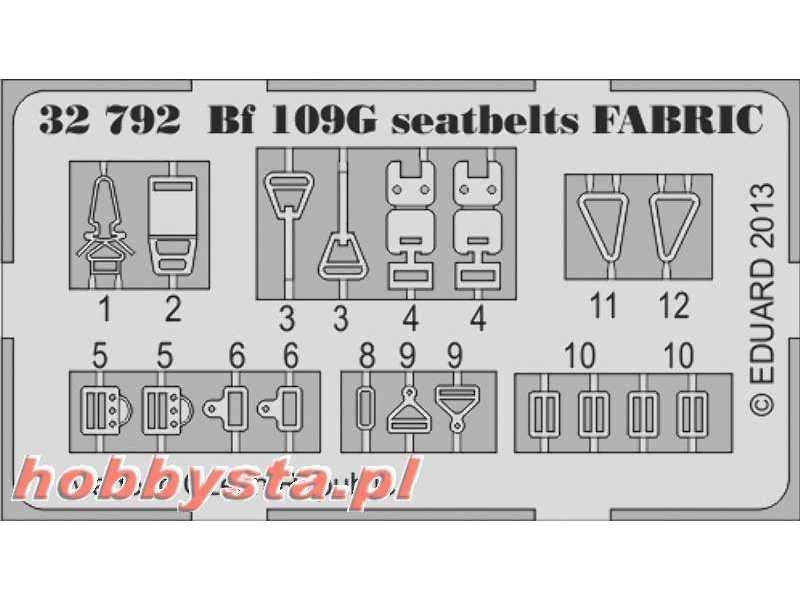 Bf 109G seatbelts  FABRIC 1/32 - Revell - zdjęcie 1