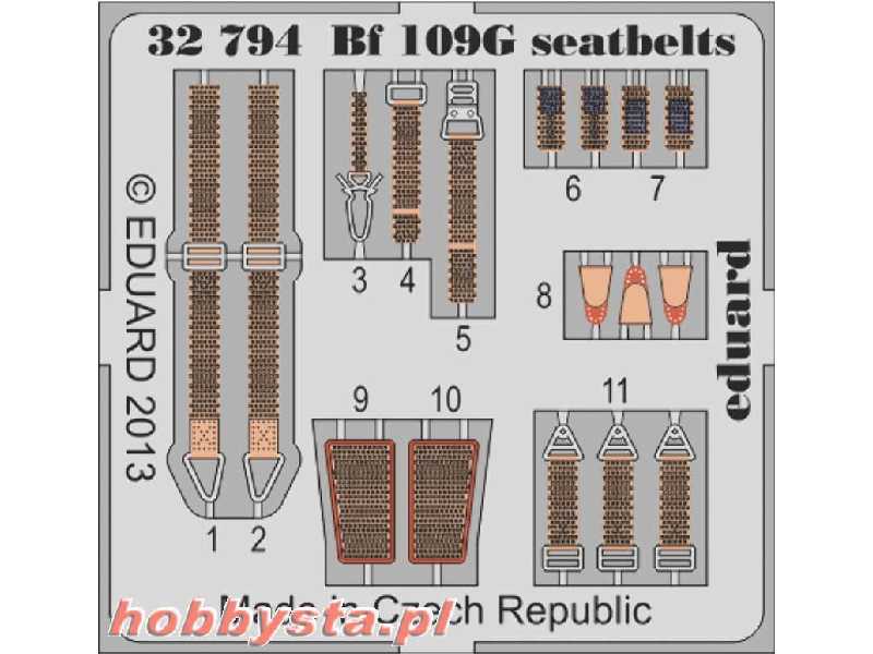 Bf 109G seatbelts 1/32 - Revell - zdjęcie 1