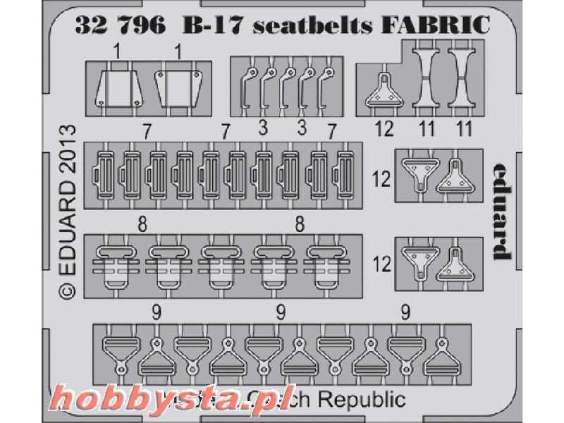 B-17 seatbelts FABRIC 1/32 - Hk Models - zdjęcie 1