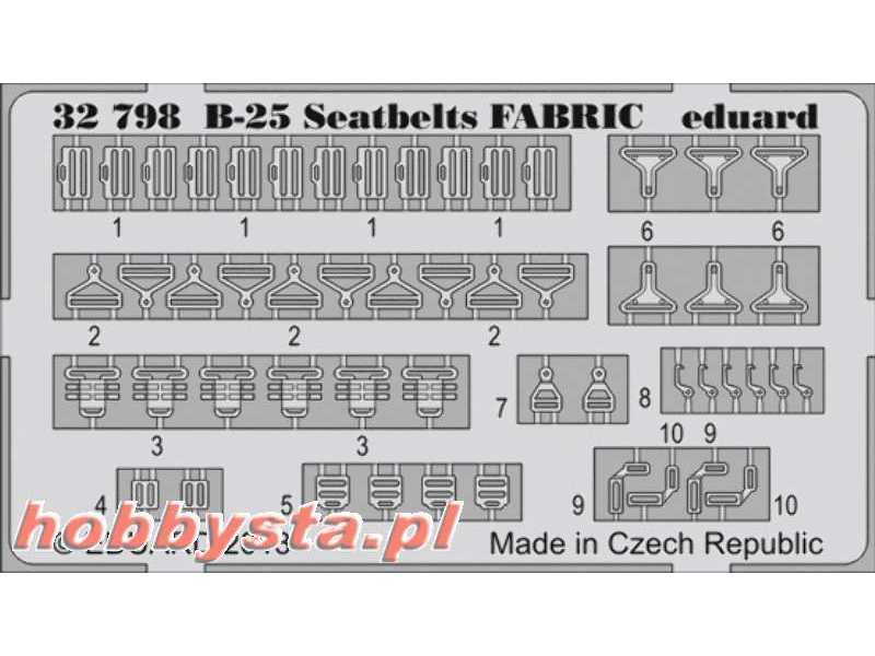 B-25 seatbelts FABRIC 1/32 - Hk Models - zdjęcie 1