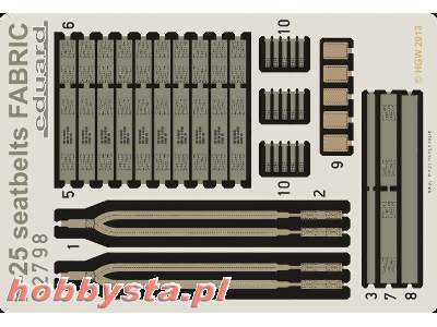 B-25 seatbelts FABRIC 1/32 - Hk Models - zdjęcie 3